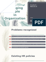 Managing People in Organization: M.A Textiles