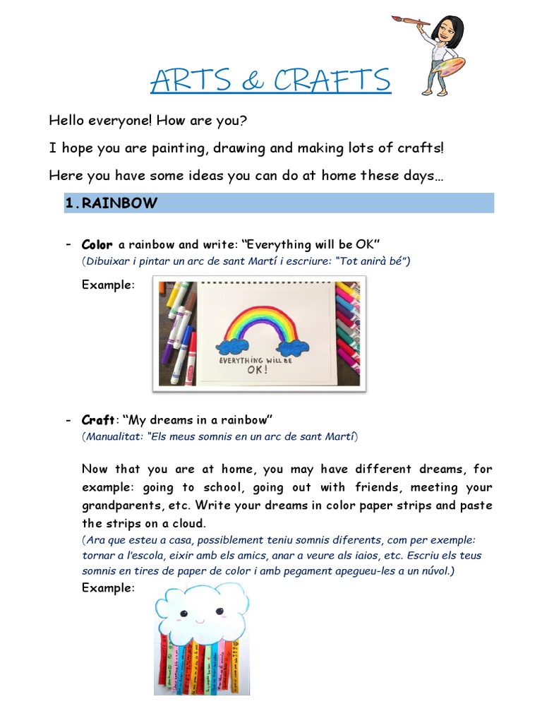 Arts&Crafts Ideas PDF | PDF | Home & Garden | Art