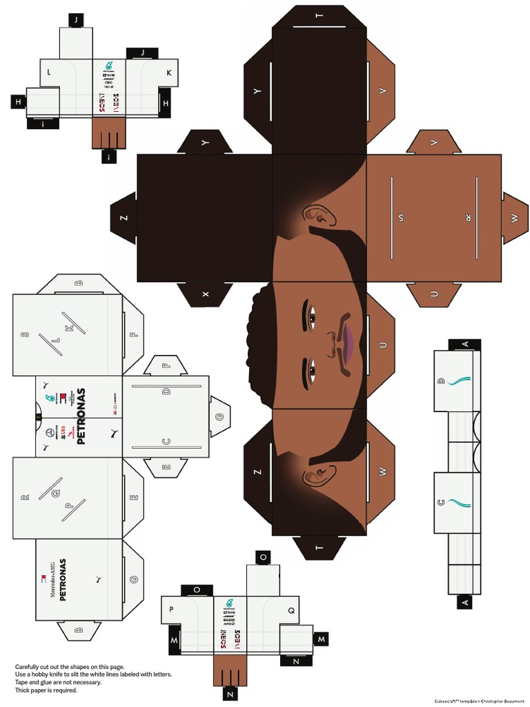 Epson Papercraft - Lewis Hamilton PDF | PDF