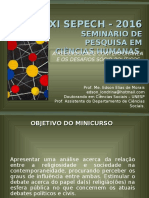 A Religiosidade Contemporânia e Os Desafios Sócio-Políticos-Sepech