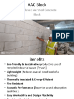 AAC Block: Autoclaved Aerated Concrete Block