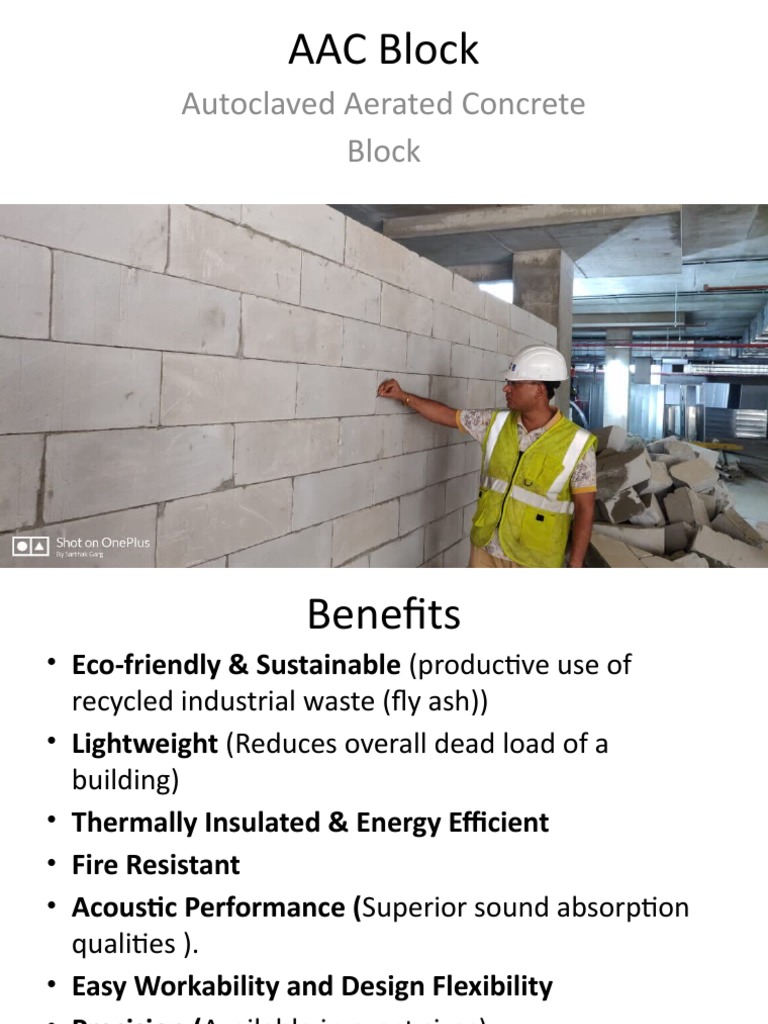 Benefits and Specifications of AAC Blocks | PDF | Technology & Engineering