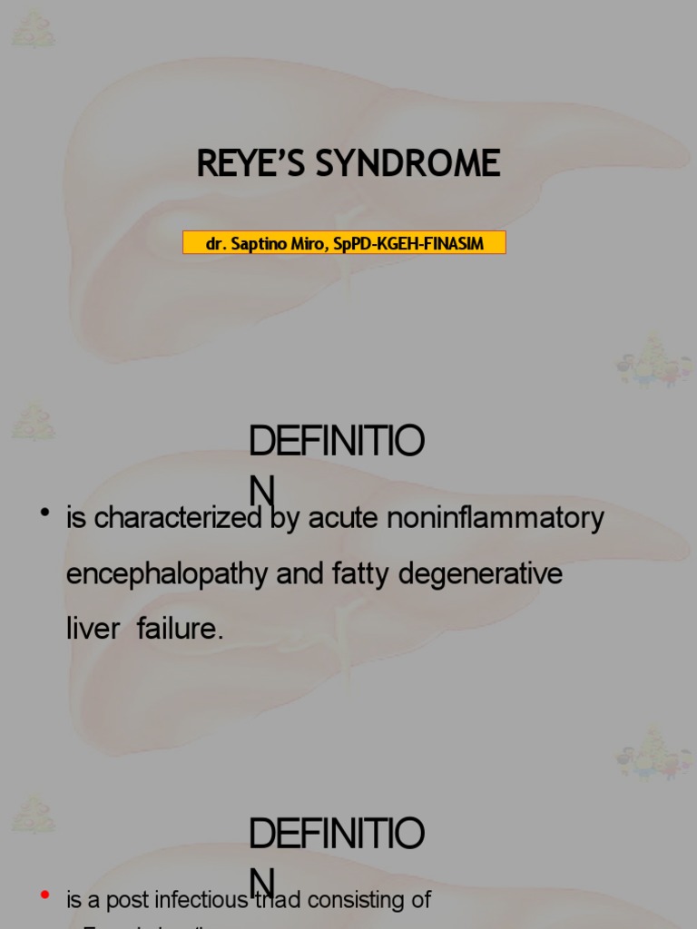 Understanding Reye's Syndrome: Symptoms & Diagnosis | PDF | Alanine ...