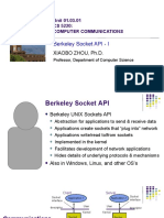 Berkeley Socket API - I: Unit 01.03.01 CS 5220: Computer Communications