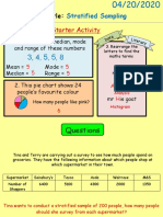 Stratified Sampling Lesson