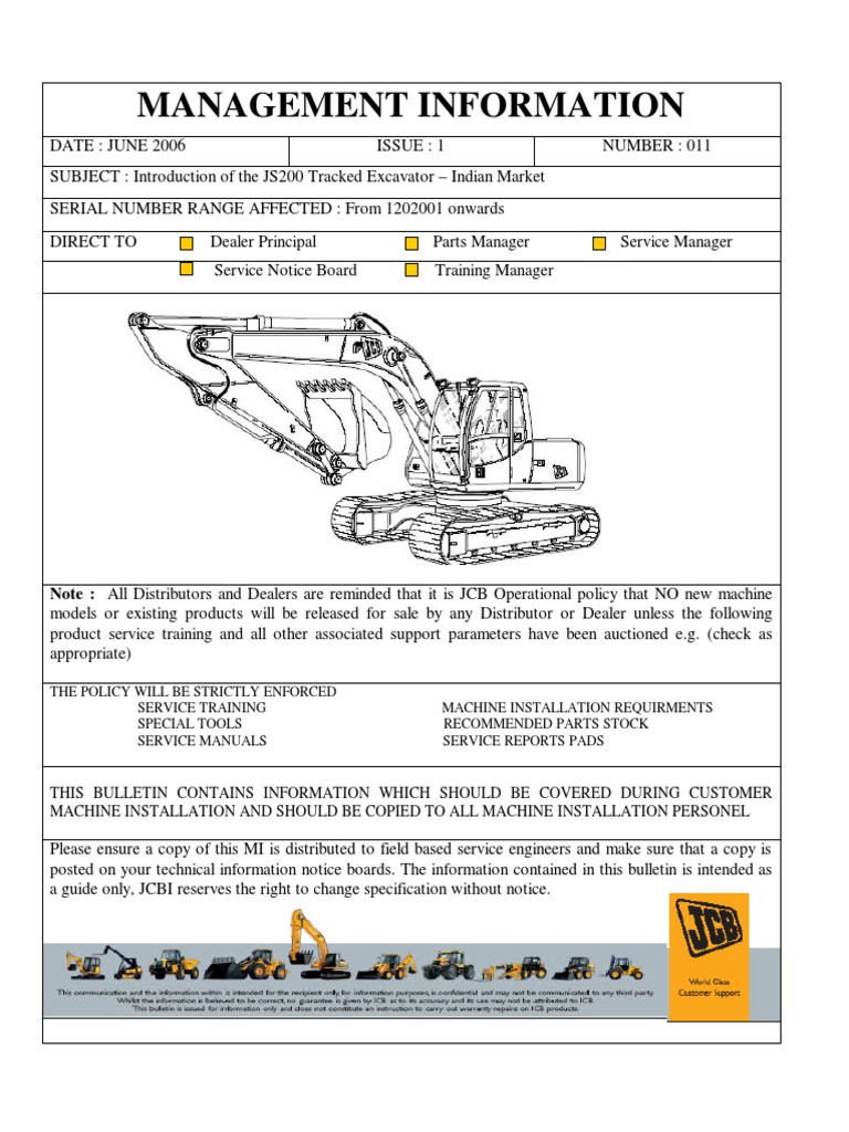JS200 Excavator Launch in India | PDF | Machines | Land Vehicles