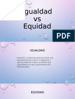 Igualdad Vs Equidad