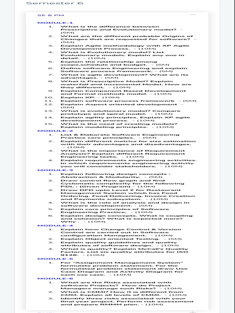 Sepm PDF | PDF | Software Development Process | Software Development