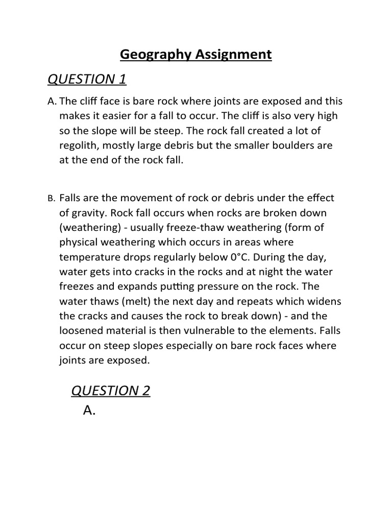 Geography Assignment | PDF | Social Science | Travel