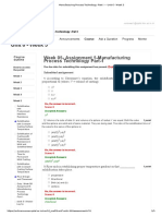 Unit 6 - Week 5: Week 05-Assignment 5-Manufacturing Process Technology Part-1