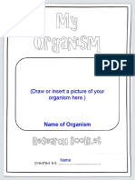 Organism Research Project Directions Example