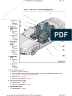 Overview of Fitting Locations - Seat Belts and Anchorage Points