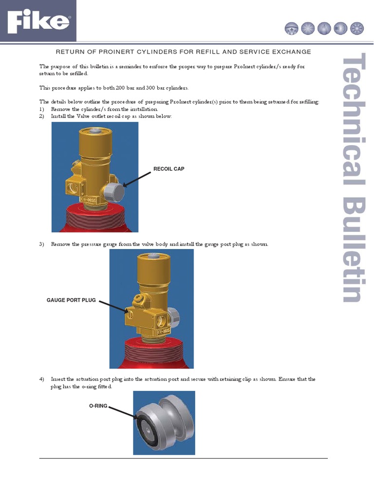 Return of Proinert Cylinders For Refill and Service Exchange | PDF