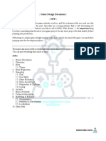 Game Design Document:: GDD:: Index