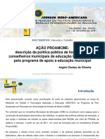 AÇÃO PROAMCME descrição da política pública de formação de conselheiros municipais de educação implementada pelo programa de apoio a educação municipal.pdf