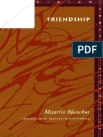 Blanchot, Maurice - Friendship (Stanford, 1997)