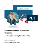 BSA (2018) Position Statement and Practice Guidance APD PDF