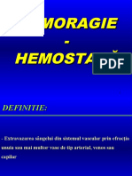 Hemoragie - Hemostaza
