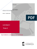 Como Deberia Cambiar El Currículo