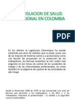 La Legislacion de Salud Ocupacional en Colombia