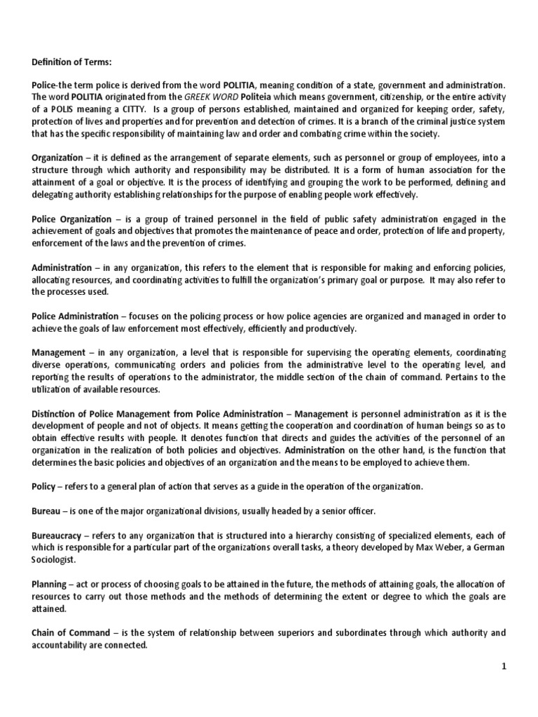 Understanding Police Administration | PDF | Police | Hierarchy