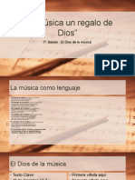 La música un regalo de Dios