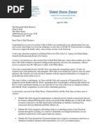 Menendez Letter to Meadows