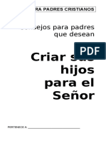 TALLER PARA PADRES CRISTIANOS Criar Sus