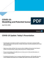 Update Ontario Modelling For COVID-19