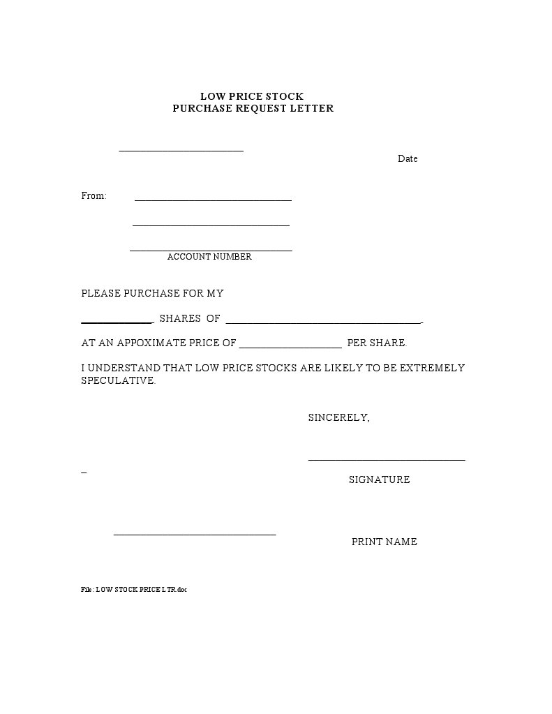 Low Price Stock LTR | PDF | Finance & Money Management