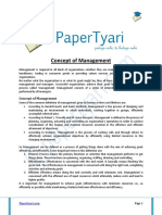 Concept of Management - Papertyari PDF