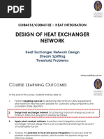 Lecture 3 HEN Design Solution