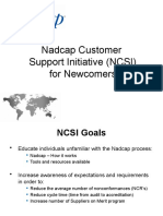 Nadcap Customer Support Initiative (NCSI) For Newcomers