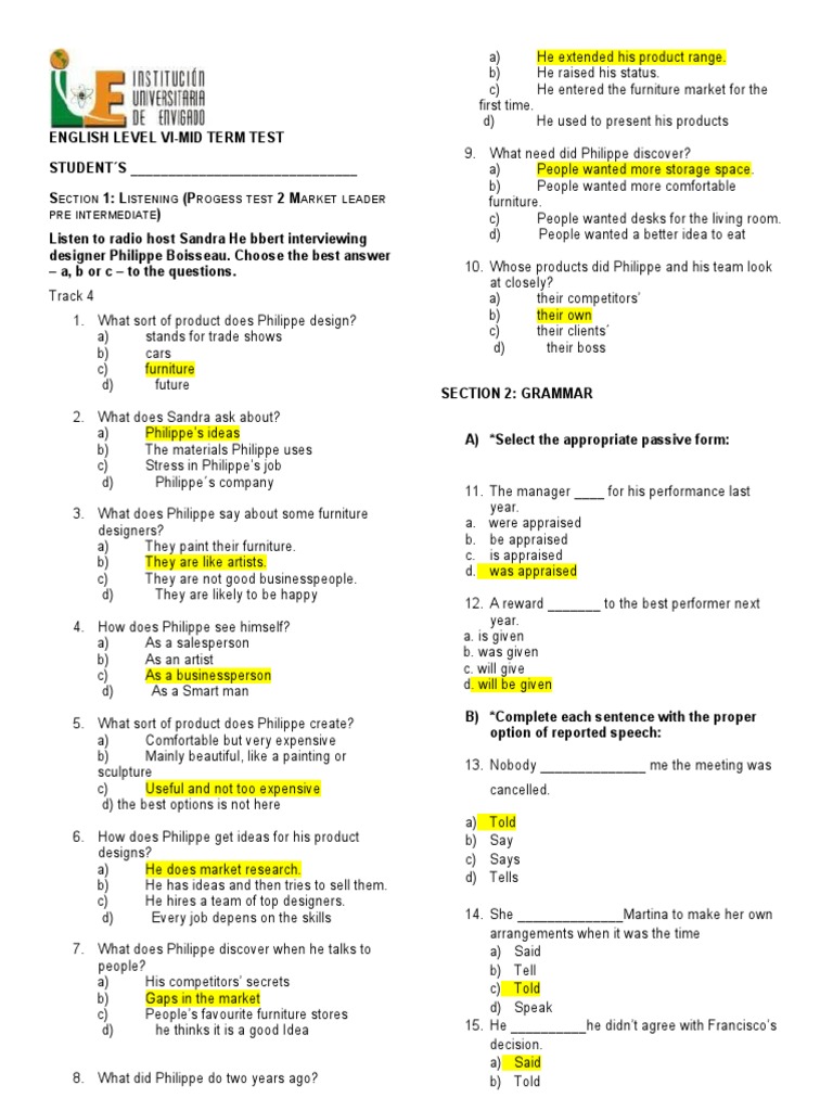 Mid Term Test Vi United Kingdom Stocks