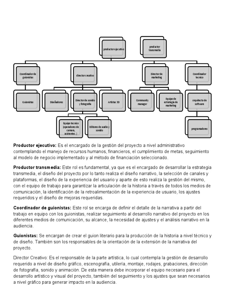 Roles en Proyectos Transmedia | PDF | Marketing | Diseño