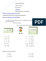 Multiplicacion de Fracciones.