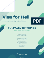 Visa For Hell: Summary Written By: Sajawal Nawaz