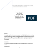 Processing and Performance of PM Synchronizer Rings With Friction Linings