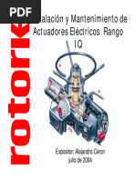 Manual de Actuadores Rotork | PDF | Diodo emisor de luz | Tornillo
