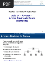 05. Árvores - Árvores Binárias de Busca - Remoção