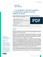 2016, Use of medicines and other products for therapeutic purposes among children in Brazil.