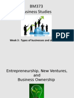 SAT Week 3 - Types of Business and Structures