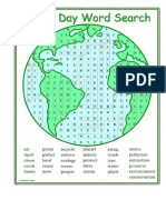 Earth Day Word Search Wordsearches Worksheet Templates Layouts - 124217