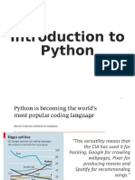 Introduction to Python Programming Basics