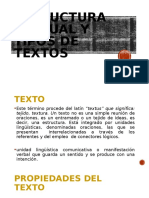 Estructura textual y tipos de textos