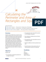 Secret Formulas:: Calculating The Perimeter and Area of Rectangles and Squares