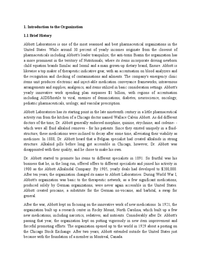 Abbot Internship Report PDF Recruitment Salary