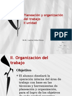 Planeación y Organización Del Trabajo III Unidad