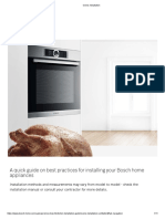 Ovens Installation: A Quick Guide On Best Practices For Installing Your Bosch Home Appliances