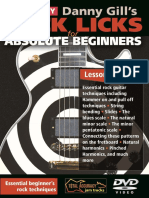 Rock Licks For Absolute Beginners Tab Book
